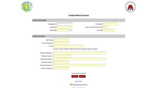 Create an account - Employee Service Portal