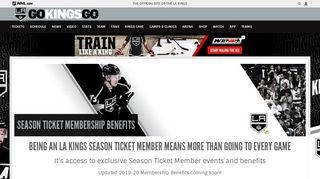 Season Ticket Membership Benefits | Los Angeles Kings - NHL.com