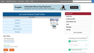 La Loma Federal Credit Union - Loma Linda, CA - Credit Unions Online