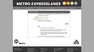 Existing Customer - Metro ExpressLanes