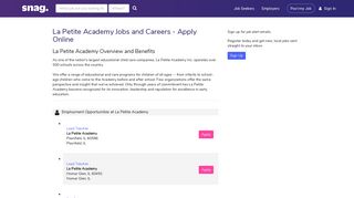 La Petite Academy Job Applications | Apply Online at La Petite ...