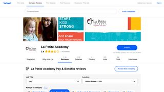 Working at La Petite Academy: 212 Reviews about Pay & Benefits ...