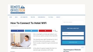 How To Connect To Hotel WiFi - Remote Office Tech