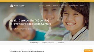 Health Care LA IPA (HCLA IPA) for Providers and Health Centers