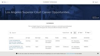 Los Angeles Superior Court Career Opportunities - Government Jobs