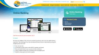 Water and Power Community Credit Union: Online Banking