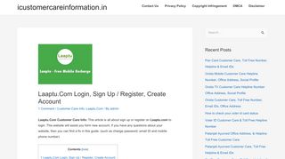 Laaptu.Com Login, Sign Up / Register, Create Account