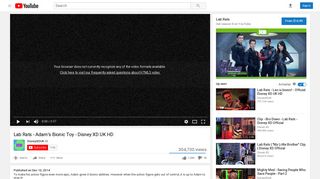 Lab Rats - Adam's Bionic Toy - Disney XD UK HD - YouTube