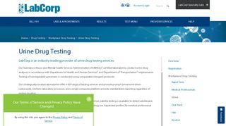 LabCorp: Urine Drug Testing