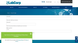 Account Login | LabCorp