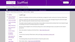 LabCup | School of Physics and Astronomy | StaffNet | The University ...