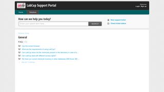 General : LabCup Support Portal
