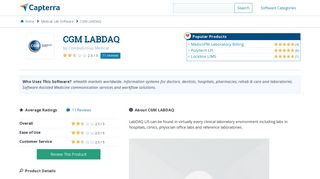 CGM LABDAQ Reviews and Pricing - 2019 - Capterra