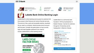 Labette Bank Online Banking Login - CC Bank