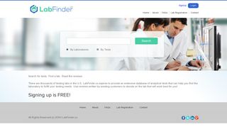 LabFinder | Search for tests. Find a lab. Read the reviews.