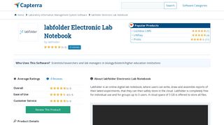 labfolder Electronic Lab Notebook Reviews and Pricing - 2019
