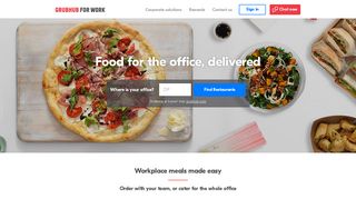Corporate Catering and Office Food Delivery | Grubhub for Work