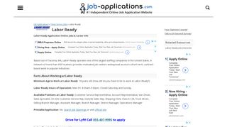 Labor Ready Application, Jobs & Careers Online