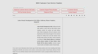 Labor Ready Customer Service Phone Number - 1800 Customer Care ...