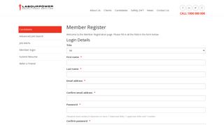 Member Registration - Labourpower