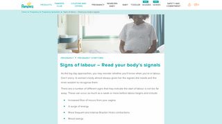 First Signs of Labour - How to Read Your Body's Signals | Pampers UK