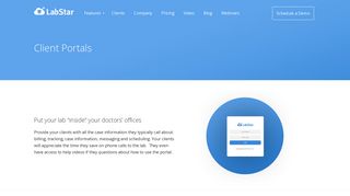 Client Portals | LabStar