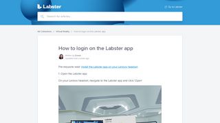 How to login on the Labster app | Labster Help Center