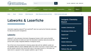 NC DEQ: Labworks & Laserfiche