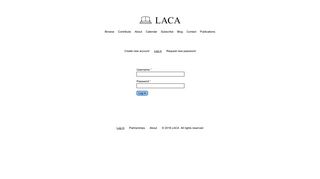 Log in | LACA