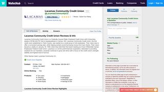 Lacamas Community Credit Union Reviews - WalletHub