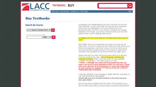 Buy Textbooks | LACC Cub Store