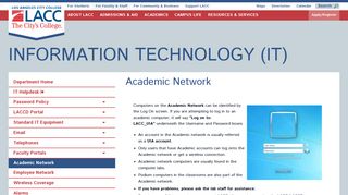 Academic Network - Los Angeles City College