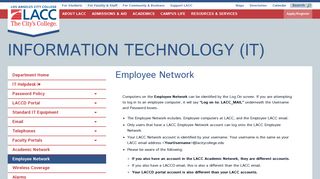 Employee Network - Los Angeles City College