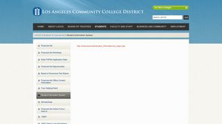 Student Information System - LACCD.edu