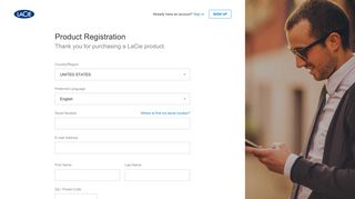 Product Registration - Seagate - LaCie