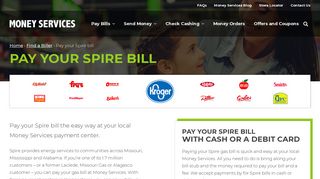 Pay Your Spire Bill – Money Services