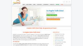 Los Angeles Online Traffic School - LACourt.org List - $7.95 - Fastest