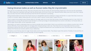Profiles of Single Ukrainian and Russian Hot Ladies | LadaDate