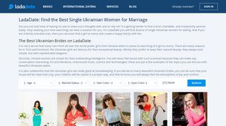 Ukrainian Brides - Ukraine Women for Marriage | LadaDate
