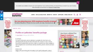 Profile on Ladbrokes' benefits package - Employee Benefits