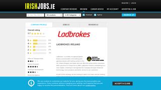 Ladbrokes Ireland Jobs and Reviews on Irishjobs.ie