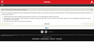 Ladbrokes Mobile - Howtoplay Lottos - Ladbrokes Casino