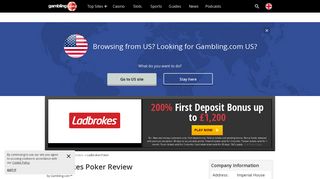 Ladbrokes Poker Tokens & Bonus for the UK - Gambling.com