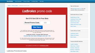 Ladbrokes Promo Code - Get £30 In Free Sports Bets February 2019