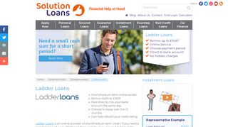 Ladder Loans | Short Term Loans | Other Lenders - Solution Loans