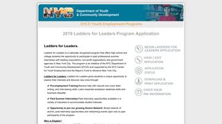 2019 Ladders for Leaders Program Application