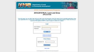 Work, Learn and Grow 2018-2019 Application