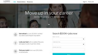 Ladders Job Search | $100K Jobs Hiring Now, Career Advice ...