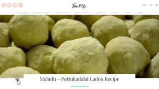 Maladu - Pottukadalai Ladoo Recipe - ToneItUp.com