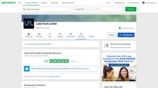 Lady Foot Locker Employee Benefit: Employee Discount | Glassdoor
